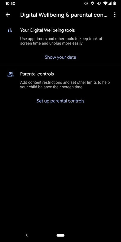 Go to Settings > Digital Wellbeing & parental control
